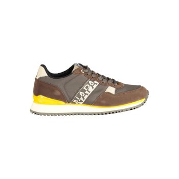 Napapijri Men's Brown Polyester Sneaker - 40 EU