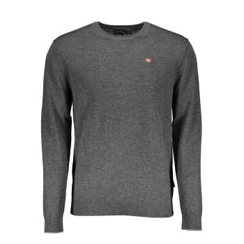 Napapijri Men's Gray Wool Shirt - L