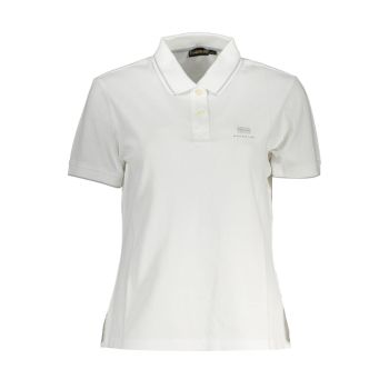 Napapijri Men's White Cotton Polo Shirt - L