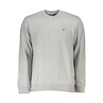 Napapijri Men's Gray Cotton Sweater - S