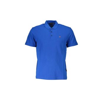 Napapijri Men's Blue Cotton Polo Shirt - L