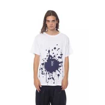 Printed Round Neck T-Shirt with Short Sleeves M Men