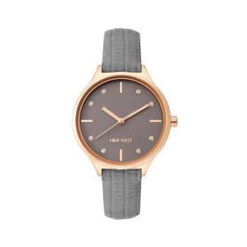 Rose Gold Analog Fashion Watch with Rhine Stone Facing One Size Women