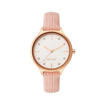 Gold Fashion Analog Watch with Rhine Stone Facing One Size Women