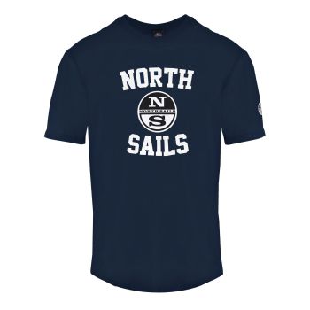 Solid Color Front Print Crewneck T-shirt by North Sails L Men