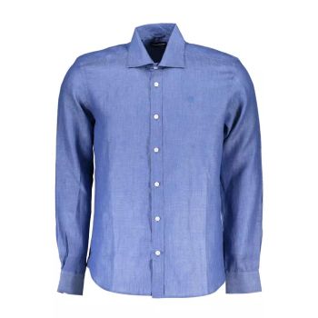 North Sails Men's Blue Linen Shirt - M