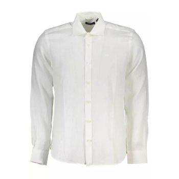 North Sails Men's White Linen Shirt - L