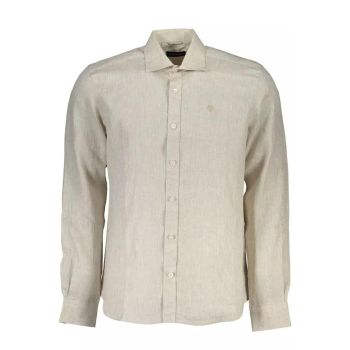 North Sails Men's Beige Linen Shirt - L