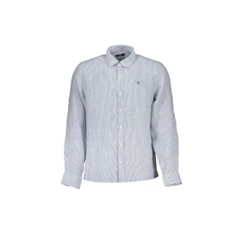 North Sails Men's Blue Linen Shirt - S