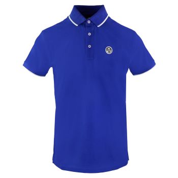 Ocean Blue North Sails Polo with Front Logo in Soft Cotton M Men