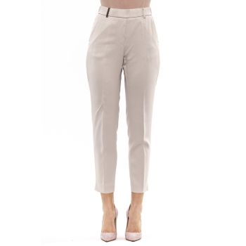 Regular Waist Trousers with Elastic Band 42 IT Women