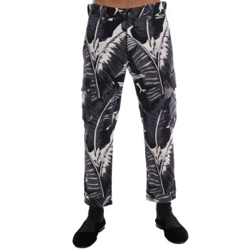 Gorgeous Casual Capri Pants with Banana Leaf Print 50 IT Men