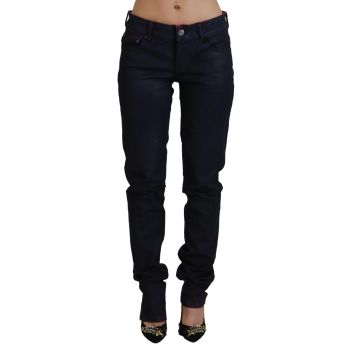 Low Waist Denim Pants with Logo Details by Just Cavalli W26 US Women