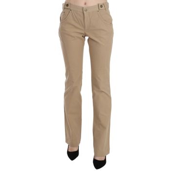 Just Cavalli Mid Waist Straight Trouser Pants 46 IT Women