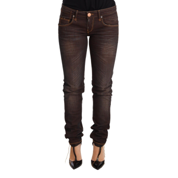 ACHT Brown Washed Low Waist Skinny Denim Jeans W26 US Women