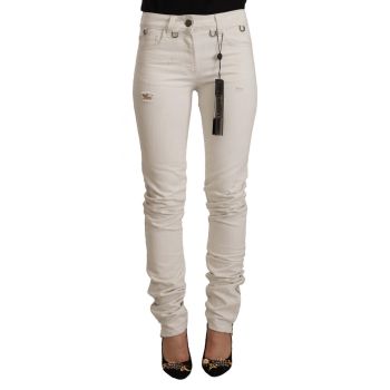 Karl Lagerfeld Slim Fit Mid Waist Jeans with Logo Details W25 US Women