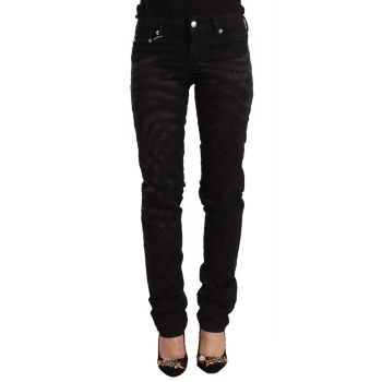 Slim Fit Just Cavalli Black Embellished Jeans W26 US Women