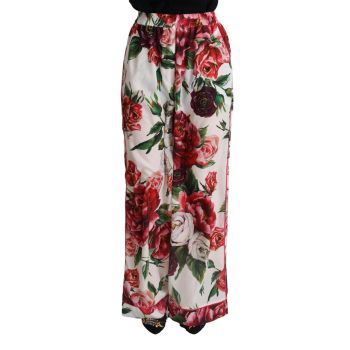 Floral Print Wide Leg Pants by Dolce & Gabbana 38 IT Women