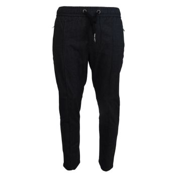 Dolce & Gabbana Jeans - Denim Tapered Pants with Logo Details 46 IT Men