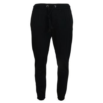 Black Track Casual Sweatpants with Logo Details by Dolce & Gabbana 50 IT Men