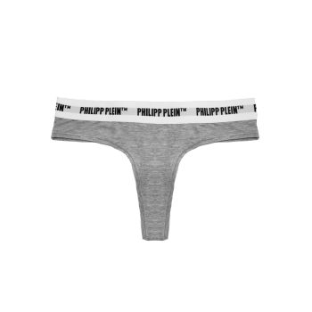 Philipp Plein Womens Thong (2-Piece Pack) with Brand Logo L Women