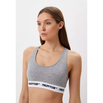 Philipp Plein Grey Thong - Elastic Logo Design (2-Pack) XL Women