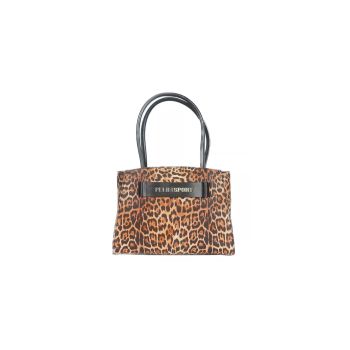 Plein Sport Leopard Print Shopping Bag with Logo One Size Women