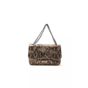 Python Print Leather Crossbody Bag One Size Women