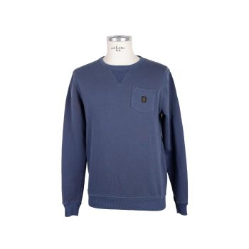 Cotton Sweatshirt with Chest Pocket L Men