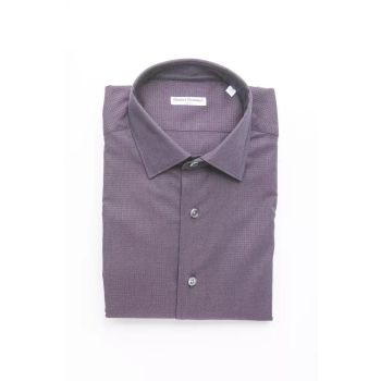 Robert Friedman Men's Burgundy Cotton Shirt - L