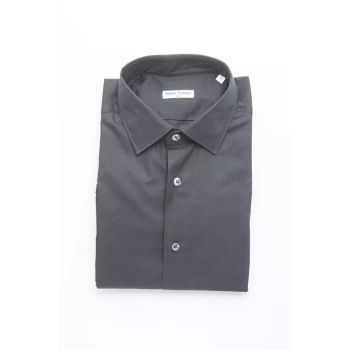 Robert Friedman Men's Black Cotton Shirt - L