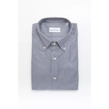 Robert Friedman Men's Blue Cotton Shirt - L