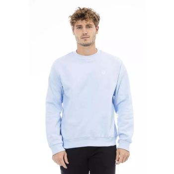 Sergio Tacchini Men's Light Blue Cotton Sweater - 4XL