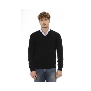 Sergio Tacchini Men's Black Wool Sweater - M