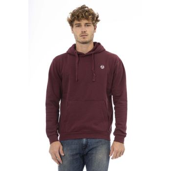 Sergio Tacchini Men's Burgundy Cotton Sweater - 3XL