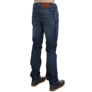 Authentic ACHT Mens Slim Fit Jeans with Logo Details W34 US Men