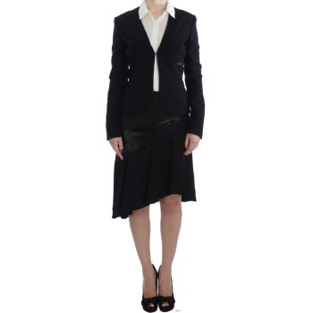 EXTE Two Piece Skirt Suit with Hook Closure and Logo Details 42 IT Women