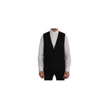 Dolce & Gabbana Single Breasted Striped Waistcoat Vest 54 IT Men