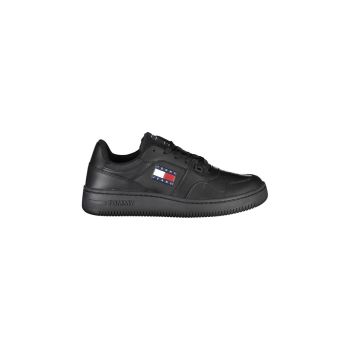 Tommy Hilfiger Women's Black Polyester Sneaker - 37 EU