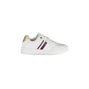 Tommy Hilfiger Women's White Polyester Sneaker - 37 EU