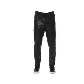 Trussardi Men's Black LAMB Leather Jeans & Pant - W48 US