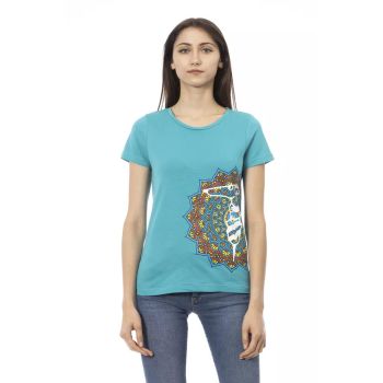 Short Sleeve T-shirt with Front Print M Women