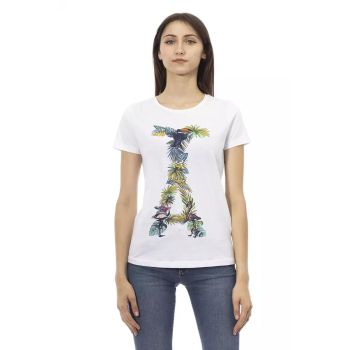 Printed Short Sleeve Round Neck T-shirt S Women