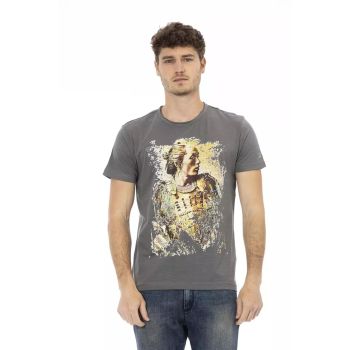 Printed Round Neck Short Sleeve T-Shirt S Men