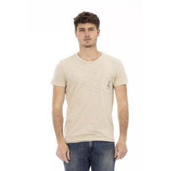 Short Sleeve T-shirt with Chest Pocket Print L Men