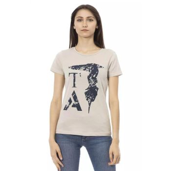 Trussardi Action Women's Beige Cotton Tops & T-Shirt - M