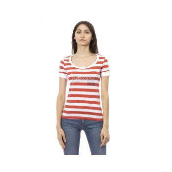 Trussardi Action Women's Vibrant Multicolor Short Sleeve Tee - L