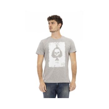 Trussardi Action Men's Elevate Casual Chic with Sleek Gray Tee - L