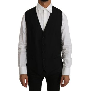 Formal Vest with Logo Details by Dolce & Gabbana 46 IT Men