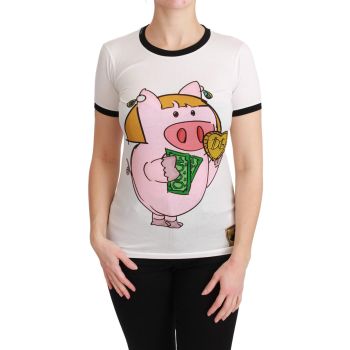 Dolce & Gabbana Year of the Pig Crewneck T-shirt 36 IT Women